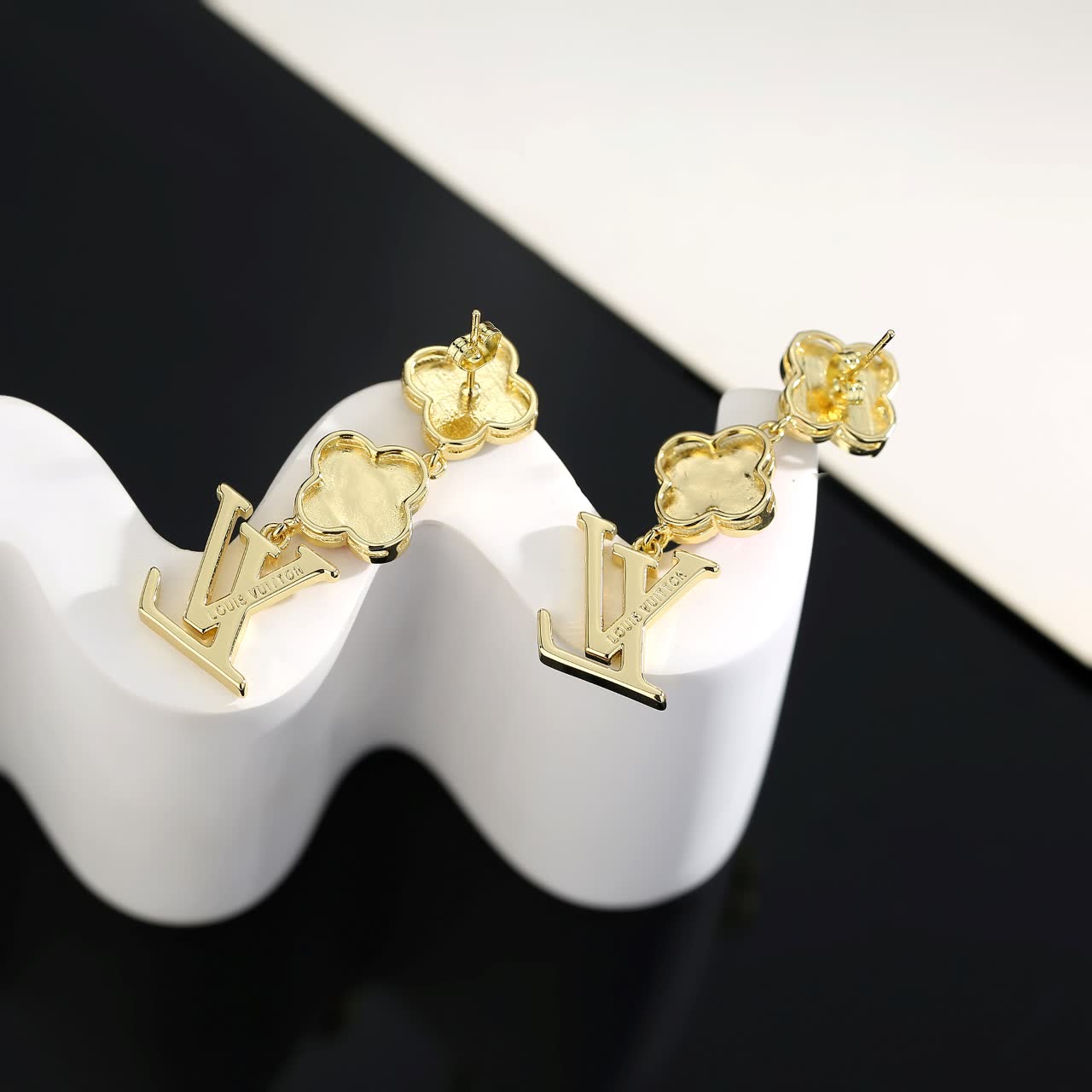 Louis Vuitton Pink Crystal Earrings